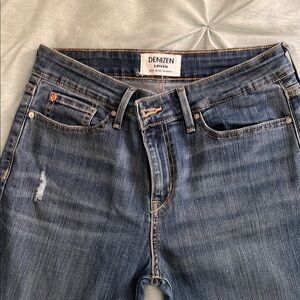 Denizen from Levi's Blue Skinny Jeans with Subtle Distressing